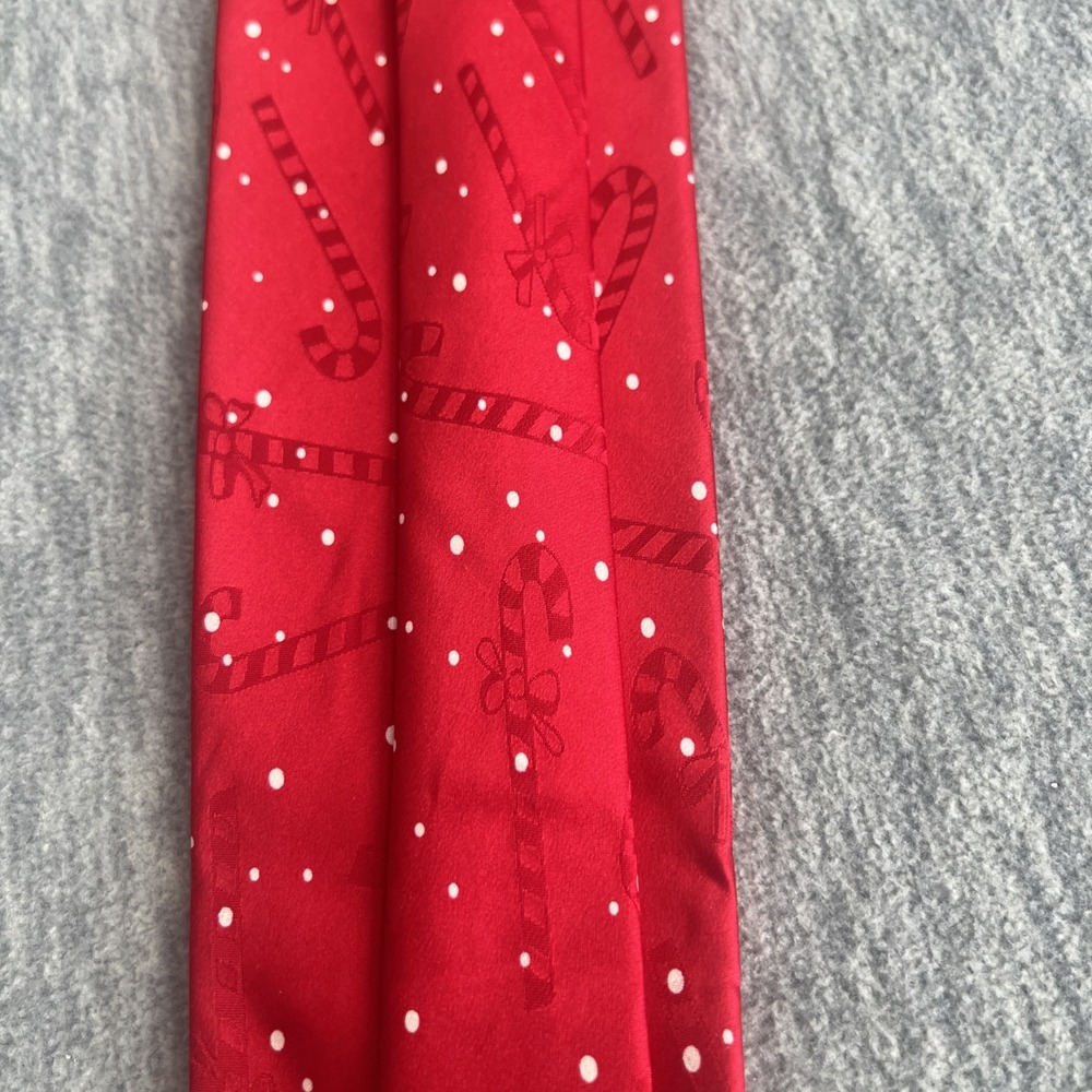 Hallmark Yule Tie Greetings Christmas Santa Mrs Claus Car Peace Silk Men Vintage - Picture 12 of 12